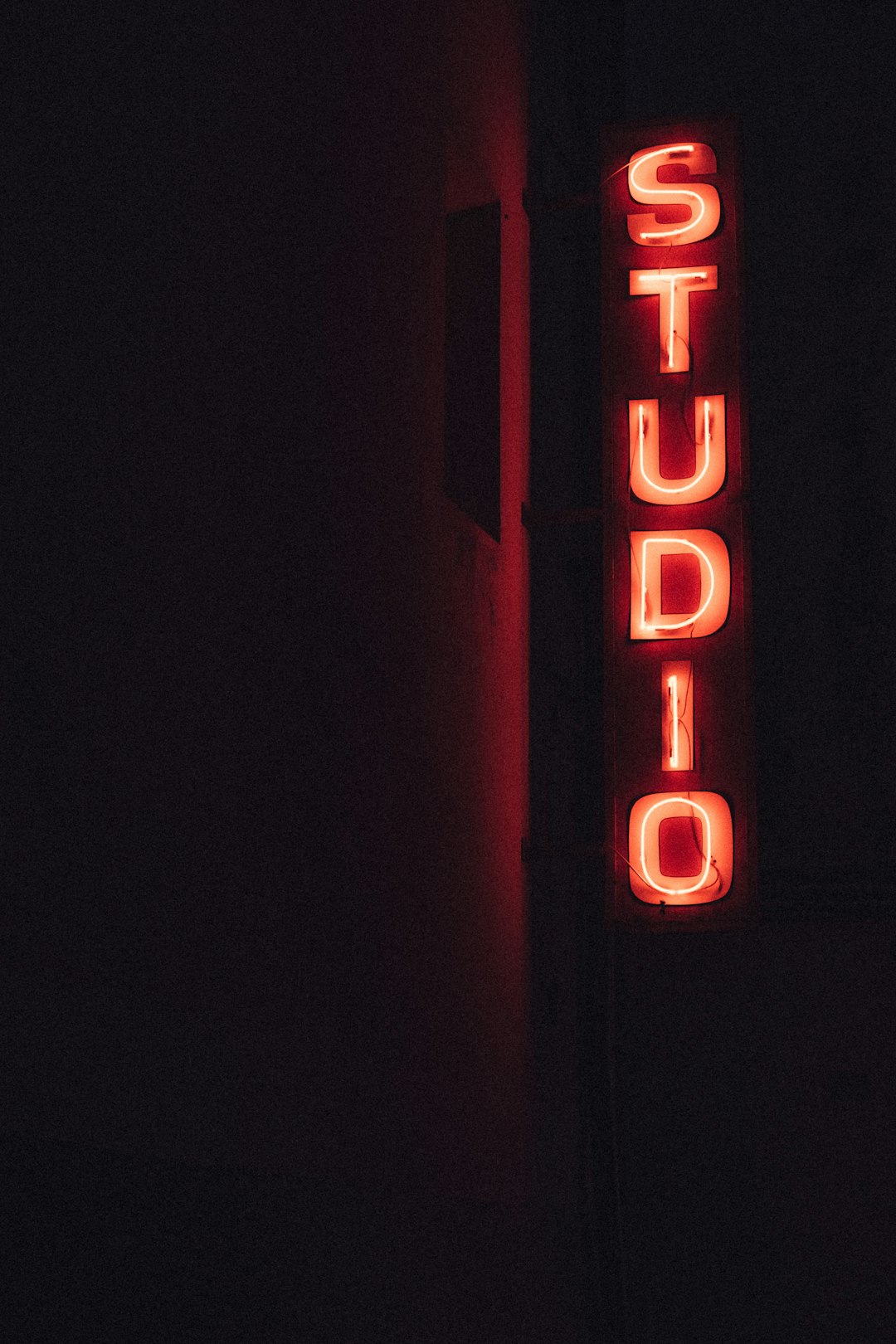 The studio forgot to switch off their sign. Or theyre still baking vinyl into the small hours of the night.